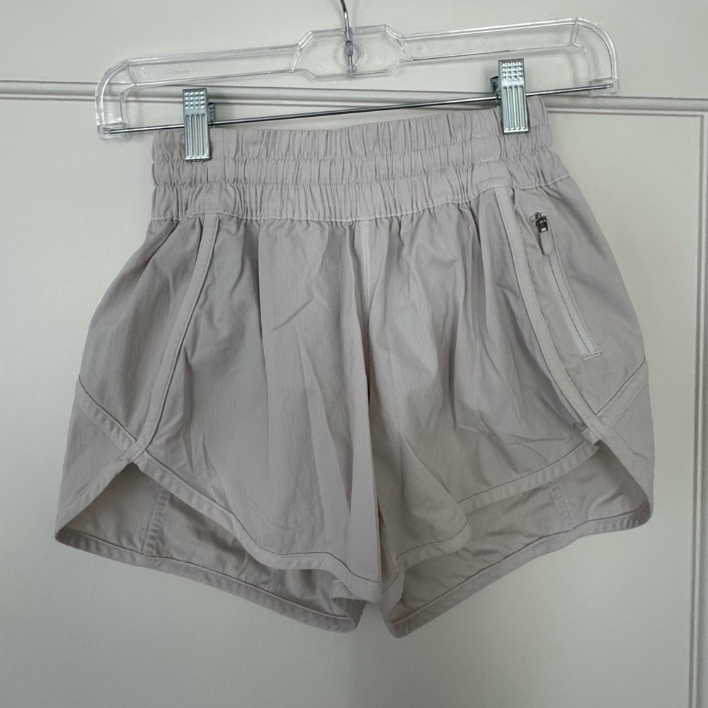 White Lululemon shorts
